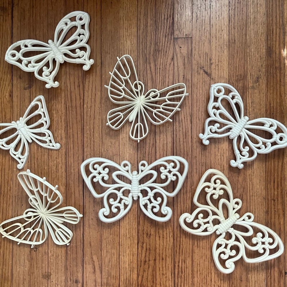 70s Butterfly Wall Decor Butterflies Fairy Fairycore Wall Art 60s Mid Century 7